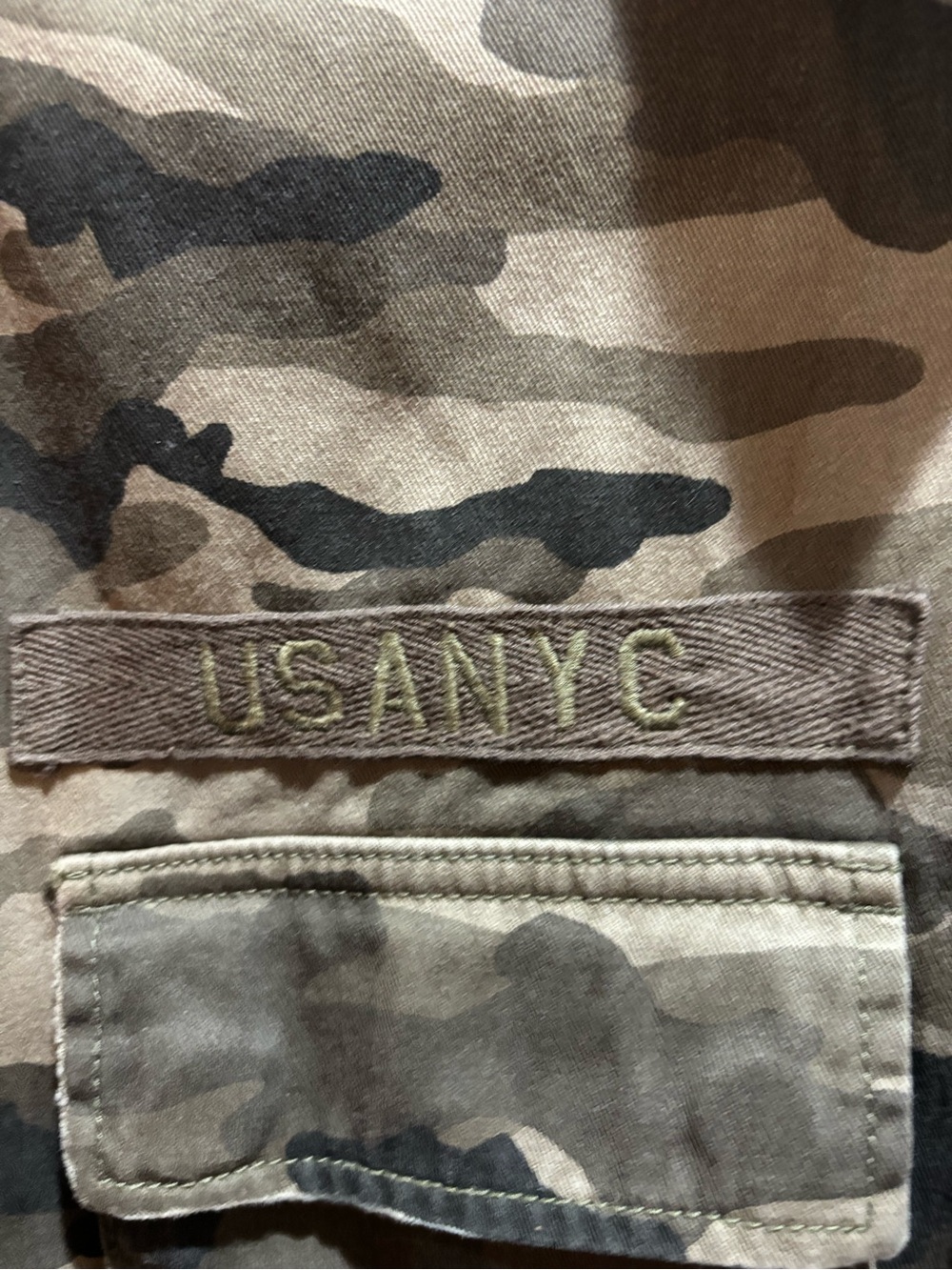H&M Men's Camouflage Field Jacket with Grey Hood NWT Deadstock Y2K - Picture 3 of 14